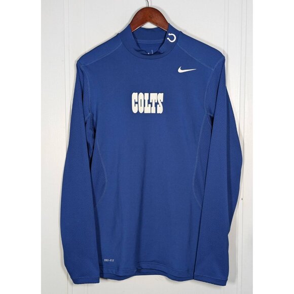 Indianapolis Colts Nike NFL On Field Dri-Fit Long Sleeve Shirt Men's Large Blue - Picture 1 of 3